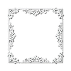 Frame, in the style of an ornament, Vector illustration eps 10, Art.	