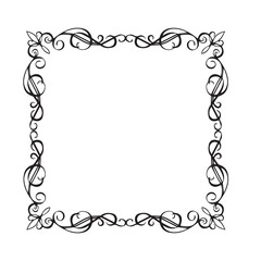 Frame, in the style of an ornament, Vector illustration eps 10, Art.	