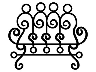 Sigil or Seal of Paimon or Paymon from a portion of the magical Grimoire called Ars Goetia, part of The Grimoire titled: The Lesser Key of Solomon or the Lemegeton of Somolon the King