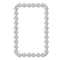 Frame, in the style of an ornament, Vector illustration eps 10, Art.	