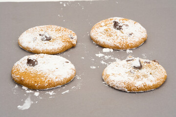 cookies isolated on grey