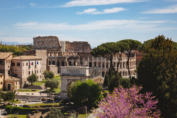 Roman Colosseum and Roman Forum
