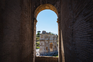 View of the Arch of Constantine