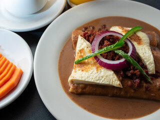 mexican food at restaurant