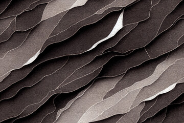 Metalic seamless textile pattern 3d illustrated