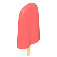 3d rendering illustration of a stylized ice pop