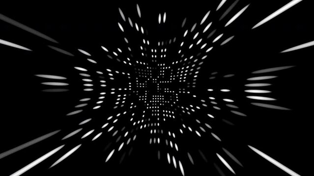 White dots. Computer generated 3d render