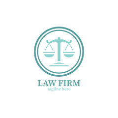 scales of justice logo design vector template