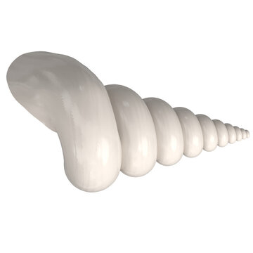 recommend clip art: 3d rendering illustration of a stylized triton seashell