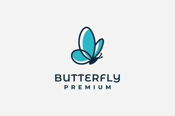 butterfly logo abstract