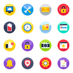 Pack of User Experience Flat Icons


