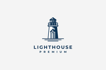 lighthouse logo premium