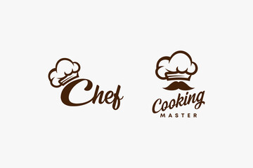 Chef cooking bakery logo premium