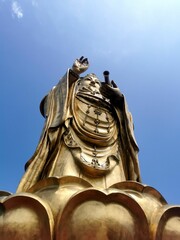 Gouden Grand Buddha in Ling Shan, een afbeelding van aantrekkingskracht?