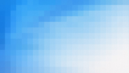 Pixelated blue and light blue squares on textured paper background. Geometric pattern, design template, high resolution full frame abstract background with copy space.