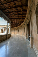 The Palace of Charles V. at the Alhambra in Granada