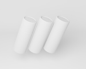 3D modeling mockup with white, green, black and rose gold color. Can use for food, tea, coffee or cosmetics packaging.