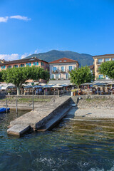 Hafen in Ascona im schweizer Kanton Tessin