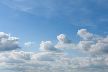 Small clouds in blue sky