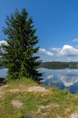 Fototapeta na wymiar Summer view of Golyam Beglik Reservoir, Bulgaria