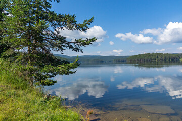 Summer view of Golyam Beglik Reservoir, Bulgaria