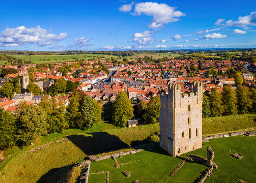 A view of Helmsley,  a market town and civil parish in the Ryedale district of North Yorkshire, England
