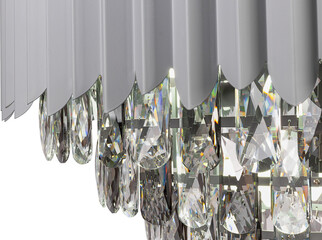 Pendant Light Set Isolated on white background. Modern chandelier isolated on background
