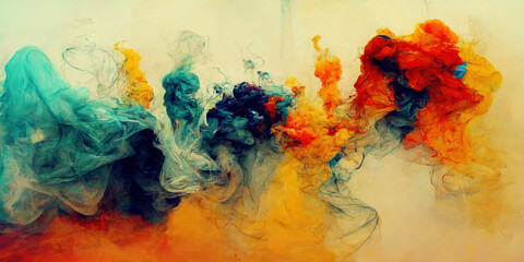 abstract splashes of color, wallpaper background