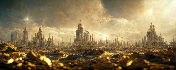 Alien world made of gold
