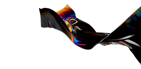 Abstract fluid gradient shape flowing