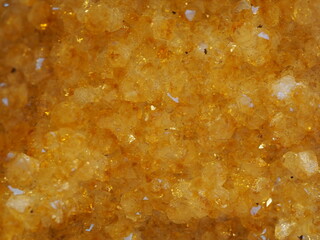 Extreme Closeup of Citrine Crystal 