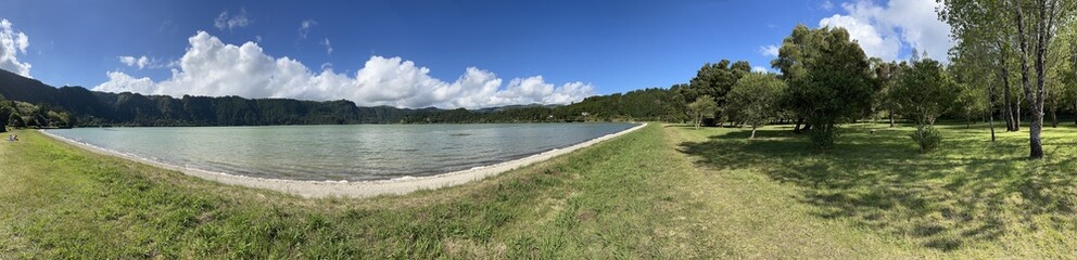 panorama of the lake