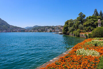 Luganer See in der Schweiz