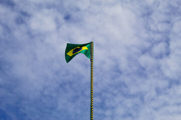 Brazilian flag at Copacabana Fort