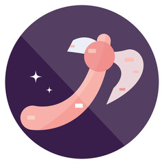 Isolated medieval axe weapon icon Vector