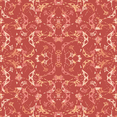 Obraz premium Seamless fractal pattern in vector format for printed fabrics or any other purposes. Every object is grouped base on color so the pattern is editable, tileable and easy to use.