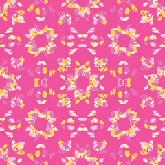 Seamless fractal pattern in vector format for printed fabrics or any other purposes. Every object is grouped base on color so the pattern is editable, tileable and easy to use.