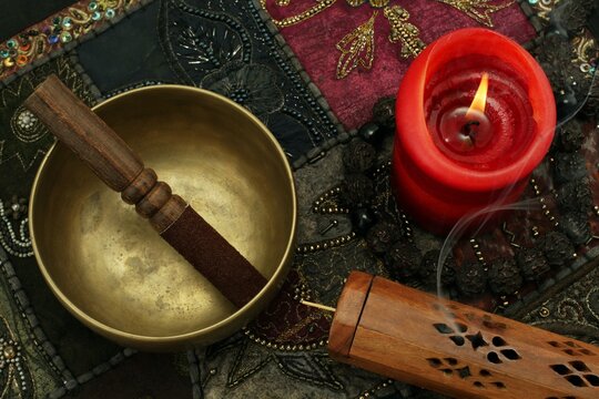 Singing bowl meditation