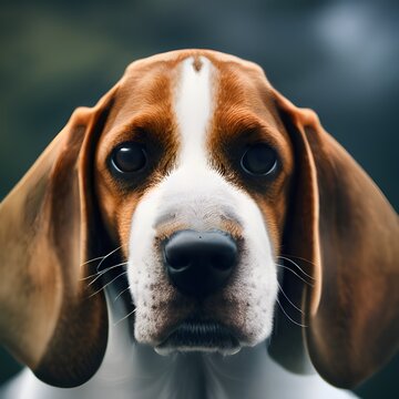 portrait photo of a beagle.  dogs breed, cute dog, puppy