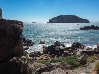 summer at the sea coast