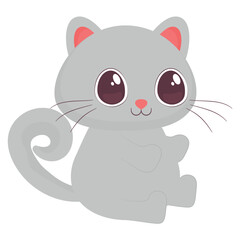 cute gray cat