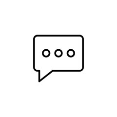 Chat icon vector illustration. speech bubble sign and symbol. comment icon. message