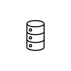 Database icon vector illustration. database sign and symbol