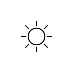 Sun icon vector illustration. Brightness sign and symbol.