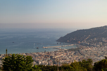 Fototapeta premium the coastline seen from above