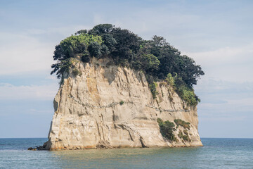 Naklejka premium 見附島