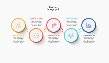 Business infographic timeline icons designed for abstract background template milestone element modern diagram process technology digital marketing data presentation chart Vector