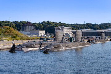 神奈川県横須賀市　YOKOSUKA軍港めぐりの風景