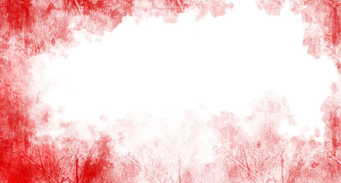 abstract red blood splatters frame