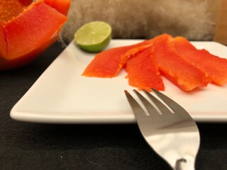 nice pawpaw cocktail with salt and lemon